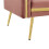 (Pink, Velvet) 2-Seater Sofa Bed with Adjustable Backrest 14