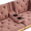 (Pink, Velvet) 2-Seater Sofa Bed with Adjustable Backrest 15