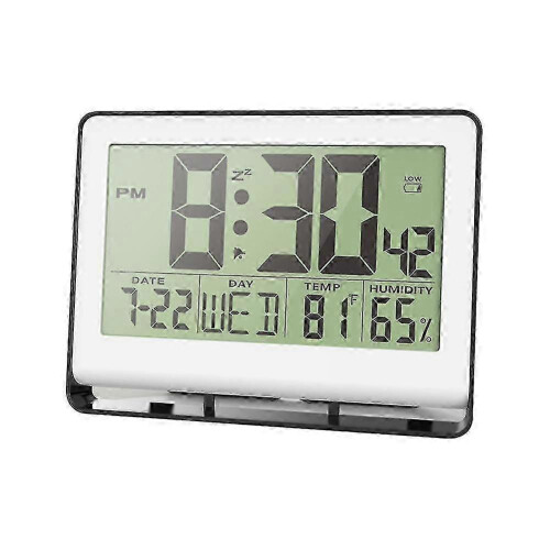 Atomic Clock with Indoor Temperature And Humidity, Self-Setting Digital Wall Or Desk Clock