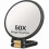 Dual-Sided 1X/50X Magnifying Mirror with 360 Adjustable Handle and Foldable Design for Portable Makeup 1
