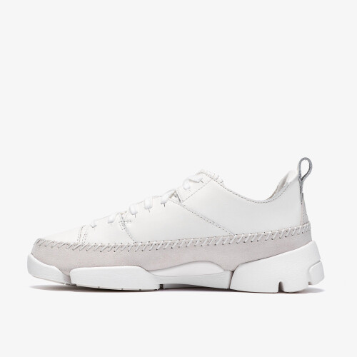 Clarks (Standard, Not Specified) Trigenic2Flex White Leather 1