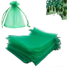 (15*20CM) 100pcs Fruit Protection Netting Bags For Fruit Trees, Garden Mesh Barrier Bags