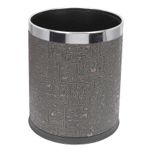 Bathroom Trash Basket Wastepaper Basket Simple Design Plastic Separate Garbage Bags 10.48.98.9in Fireproof 1Set