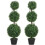 2-Pack Artificial Boxwood Topiary Trees, 100cm 1