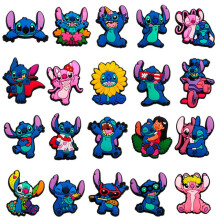 Stitch Croc Charms PVC Soft Rubber Shoe Charms DIY Jibbitz Decorations for Garden Clogs Accessories