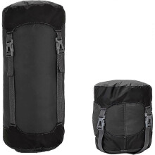 Compression Stuff Sack for Sleeping Bag,45L Lightweight Waterproof Compact Compression Nylon Stuff Sack StorageBag,Travel Compression Bag, Black