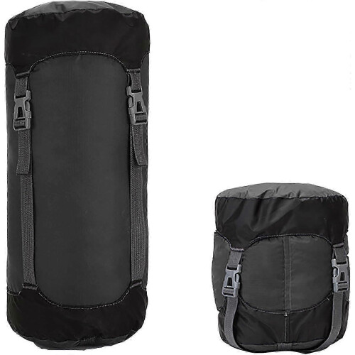 Compression Stuff Sack for Sleeping Bag,45L Lightweight Waterproof Compact Compression Nylon Stuff Sack StorageBag,Travel Compression Bag, Black