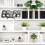 3D LED Digital Alarm Clock Table Wall Modern Alarm Clock Multifunctional Number Time Clock, Brightness Adjustable Snooze Function Tempe 5
