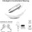 25-26 Handsfree Bluetooth Headset, Wireless Bluetooth Headset with Microphone 60 Days Standby(White) 4