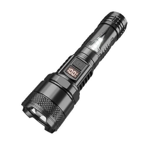 Handheld Super Bright Zoom Tactical Flashlight Versatility With A COB Side 2