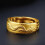 Guld herre åben ring herre drage ring dominerende mode ring smykker mænd 4