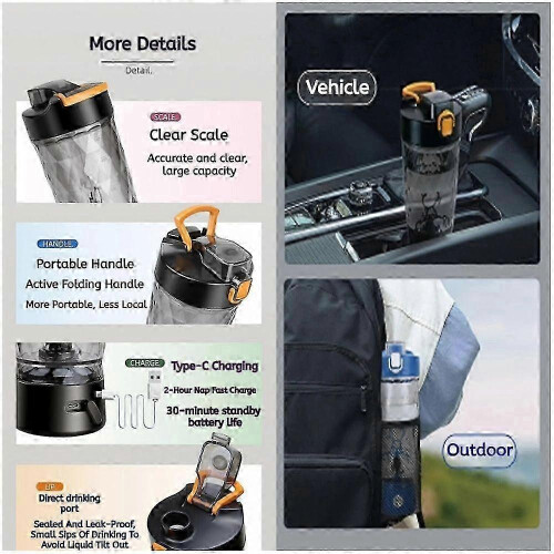 Problend One-Touch Shaker Smooth Protein Mix Anywhere, 22oz met poederdoos 2025 1