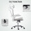Homcom HOMCOM High Back Mesh Computer Desk Chair with Lumbar Support, Grey 8