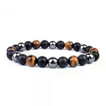 Pulsera de ágata natural, tendencia de moda, multiusos, pulsera de ágata, piedra natural de alta calidad.