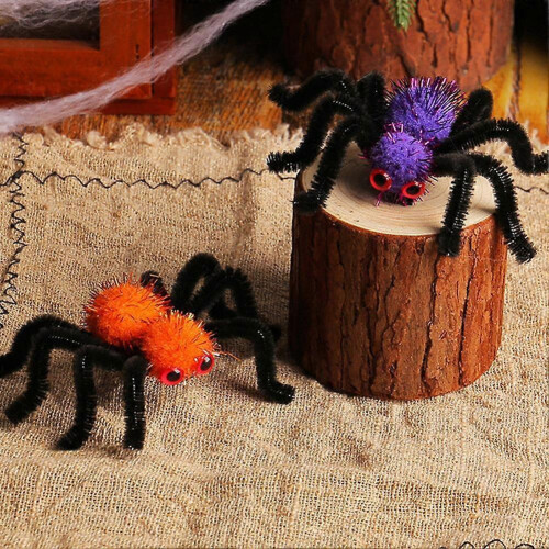 Διακόσμηση για Halloween με αράχνες, πόδια που μπορούν να τοποθετηθούν 2