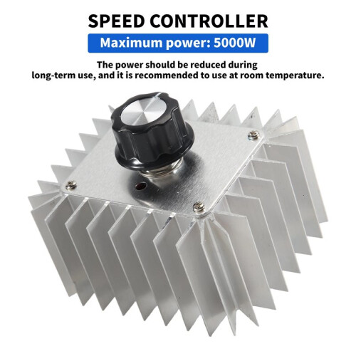 AC 220V 5000W SCR Voltage Regulator Motor Speed Controller Light Dimming Dimmers Thermostat 5000W Motor Speed Controller 2