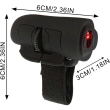 Vingerring computerbediening - 2,4 GHz draadloze clicker voor presentaties, draagbare afstandsbediening voor woonkamer e