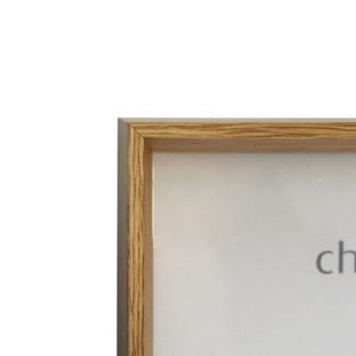 Medium Oak Box Photo Frame - 6x8" 2