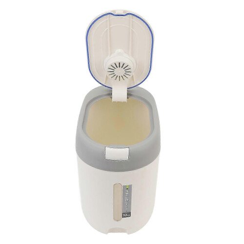 25-26 Grain Storage Container Light Grey 10kg 22lb Large Capacity Press Lid Damp Pr... 2