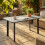 Outsunny Outsunny Outdoor Coffee Table, Garden Table with Slatted WPC Top, Grey 2