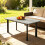 Outsunny Outsunny Outdoor Coffee Table, Garden Table with Slatted WPC Top, Grey 9