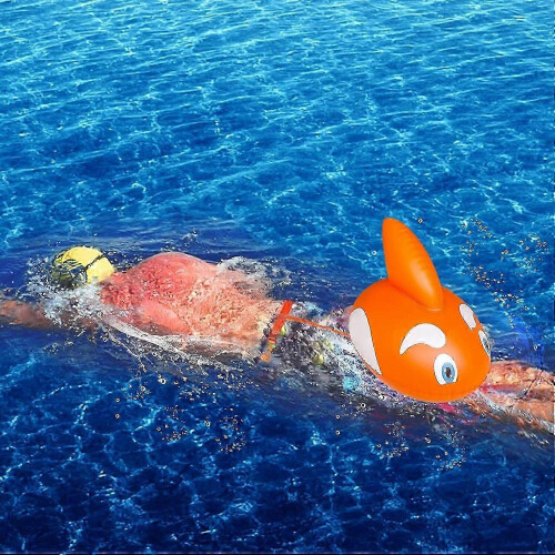 Safety Float Buoy for Swimming, Orange Triathlon Training Aid 1