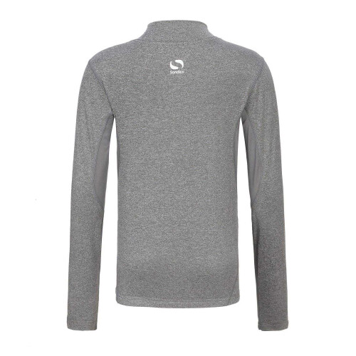 (13 Years, Grey) Sondico Childrens/Kids Mock Neck Base Layer Top 1