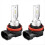 4 stk. H8 H11 H16 LED-tåkelyspære, H16 LED-tåkelys 2
