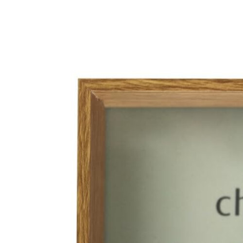 Medium Oak Box Photo Frame - 5x7" 2