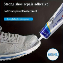 Strong Shoe Repair Glue, Flexible Waterproof Adhesive for Rubber, Leather, Canvas Sole & Footwear Repair 60ml