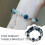 Pulseira com Pendente de Estrela e Borlas, Pulseira Delicada com Contas de Cristal para Meninas 3