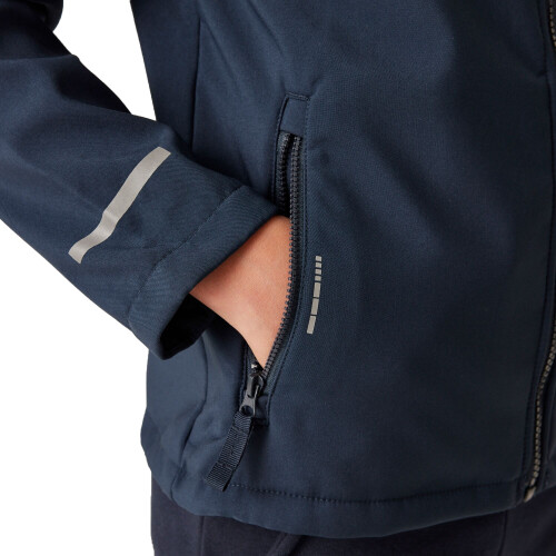 (32In, Navy) Regatta Professional Childrens/Kids 2 Layer Soft Shell Jacket 2