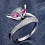 Justerbar rävsvans elegant ring jubileumssmycken present 3
