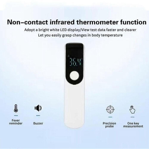 Febervarning Infraröd Termometer Kontaktfri Barnsäker Digital Display 1