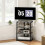 HiFi Stand, with Four Storage Shelves - Dark Grey 3
