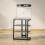 HiFi Stand, with Four Storage Shelves - Dark Grey 5