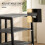 HiFi Stand, with Four Storage Shelves - Dark Grey 7