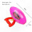 (A Pink) Interactive Elastic Pulling Speed Balls for Kids Adults Sensory Training Outdoor Game 2