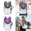 (gray white) Folding Tennis Backpack with Shoe Pouch Badminton 2-Racket Adjustable Bag Blue White 2