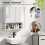 Bathroom Mirror Cabinet with Soft-Close Doors and Adjustable Shelf - White 6