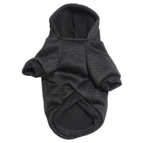 (XL, Black) Felpa calda con cappuccio per cani e gatti, pullover per cuccioli 1