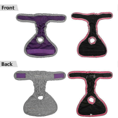(XL, Black) Pannolini lavabili e riutilizzabili per cagne, super assorbenti e comodi. 1