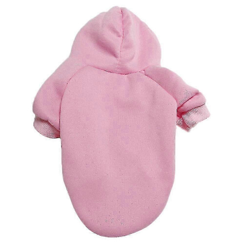 (2XL, Pink) Felpa calda con cappuccio per cani e gatti, pullover per cuccioli 2