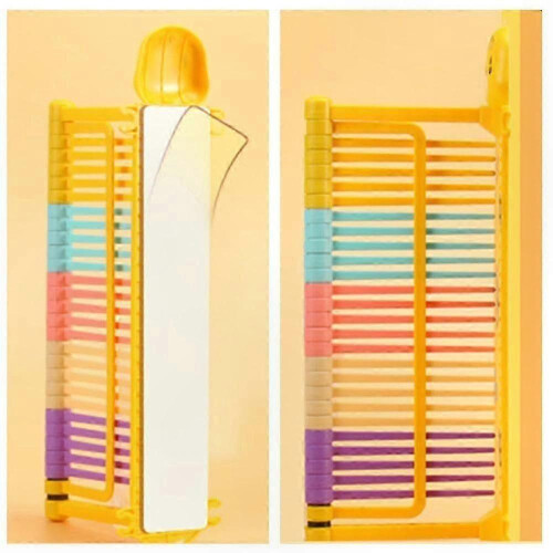 (Yellow) Adjustable Vertical Jump Tester for Training & High Jump - Height Measurement Tool 1