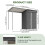 Birchtree BIRCHTREE Garden Shed With Extended Roof 10x2.7FT Grey 8
