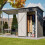 Birchtree BIRCHTREE Garden Shed With Extended Roof 10x2.7FT Grey 11
