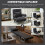 Homcom (Black) HOMCOM Single Sofa Bed, 3-in-1 Convertible Folding Chair Bed 4