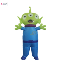 Halloween Stage Performance Inflatable Costume Three Eyed Alien Costume Party Walking Cartoon Doll Costume Escape Room Prop