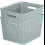 Curver Curver My Style Rectangular Storage Basket Bundle, 3 x Medium 3 x Large, Grey 20