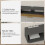 140 cm Floating TV Stand with Storage - Charcoal Grey 8